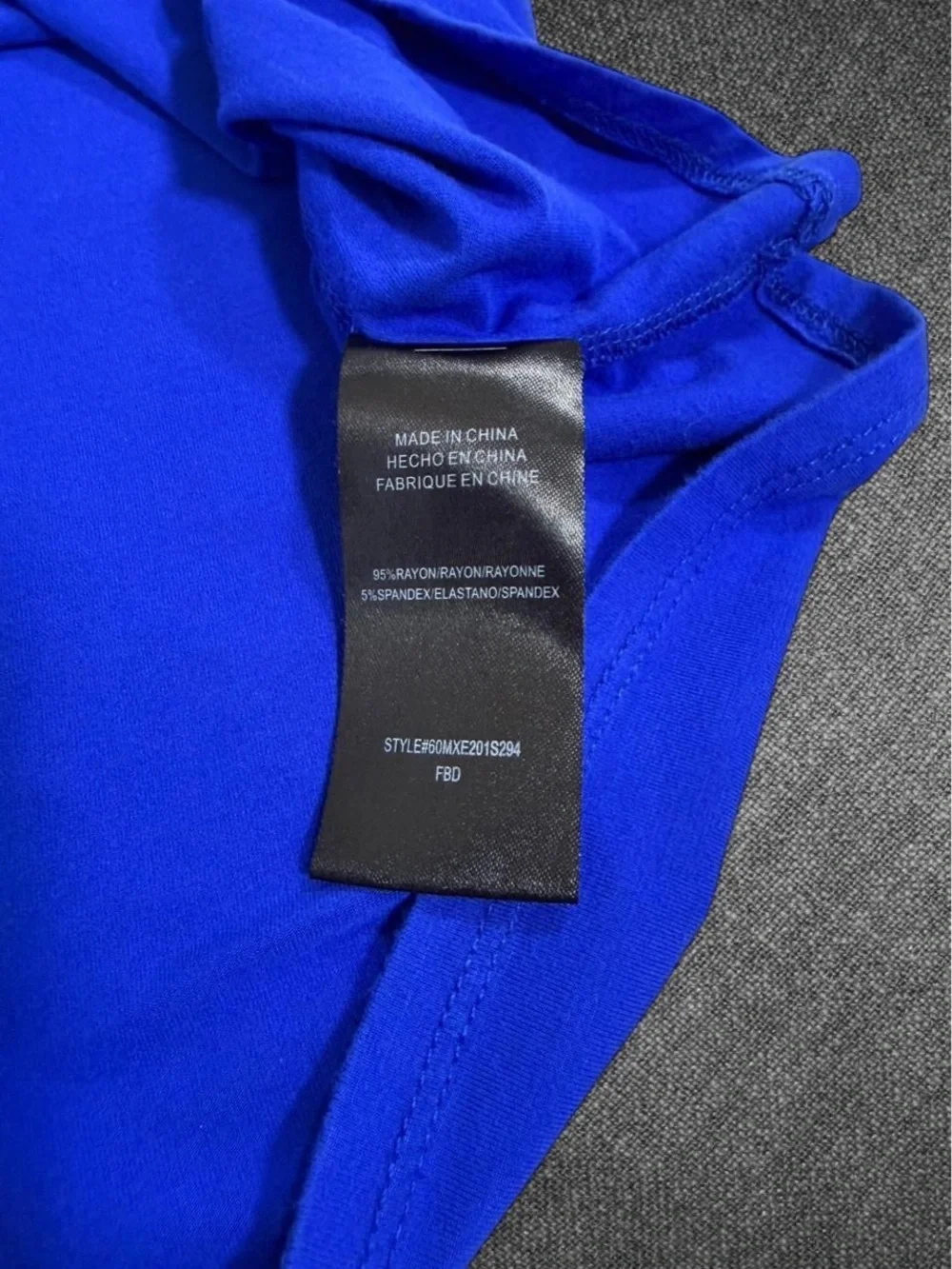 2B Bebe Blue Cold Shoulder Button Front Blouse - Picture 5 of 8